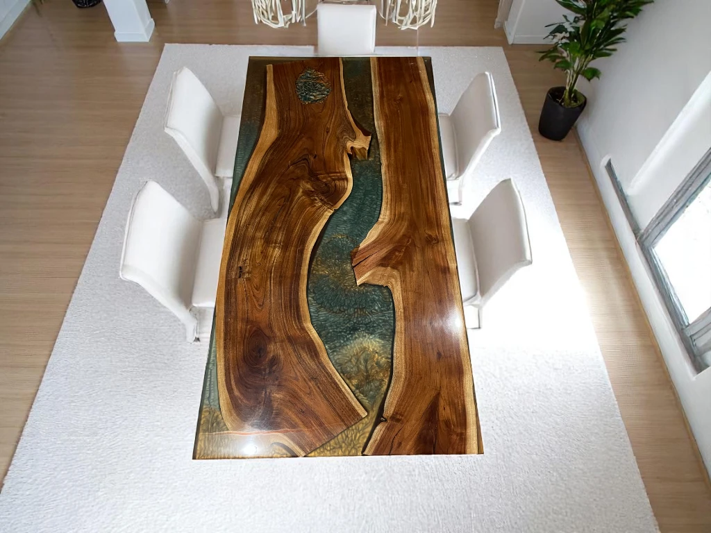 Epoxy End Table for Living Room - Holiday Gifts